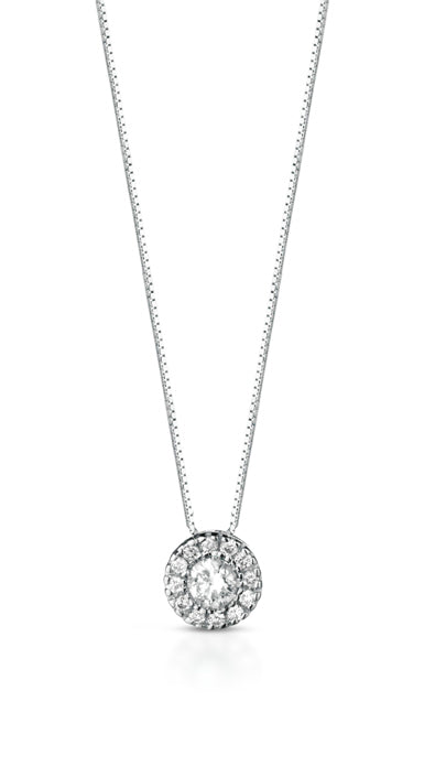 Collana in Oro 18 Carati con Diamanti.