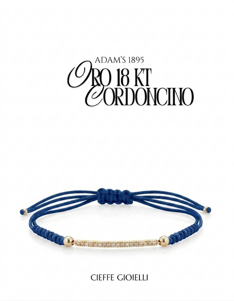 Bracciale Tennis Uomo con Brillanti Naturali in Oro Giallo 18 Carati.