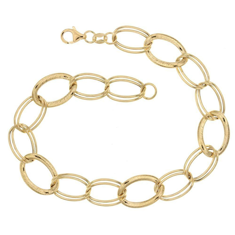 Bracciale a Catena in Oro Giallo 18 Carati di 3.60 Grammi.