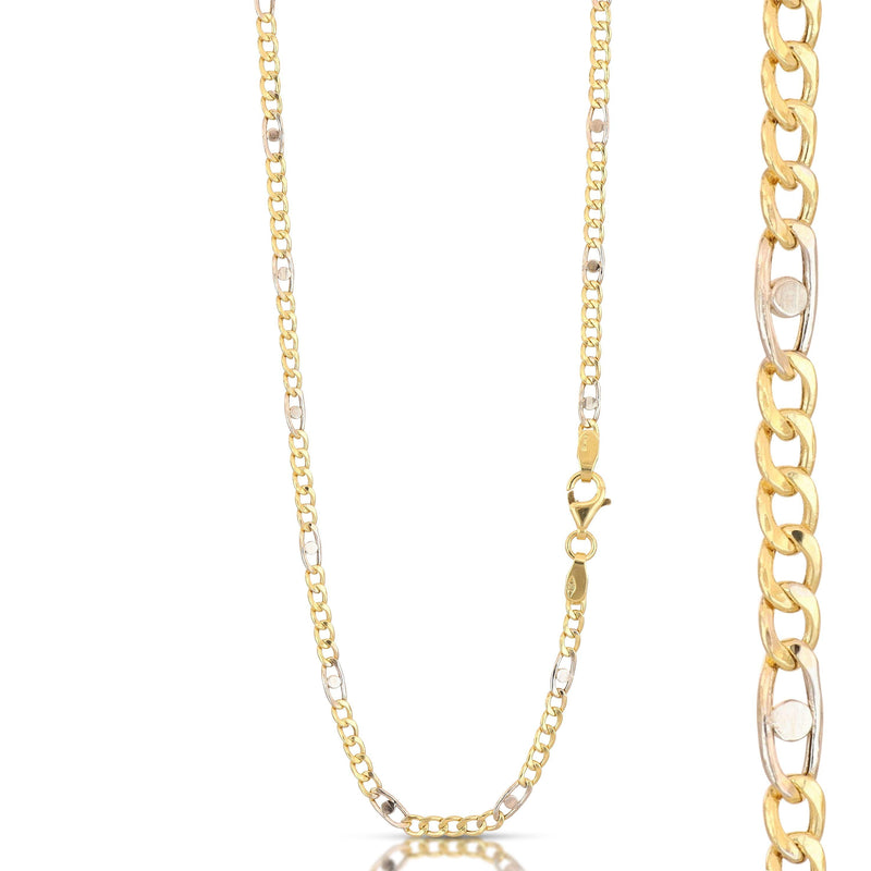 Collana Uomo Oro 18 Carati Modello Catena di 5.50 Grammi, 60 centimetri.