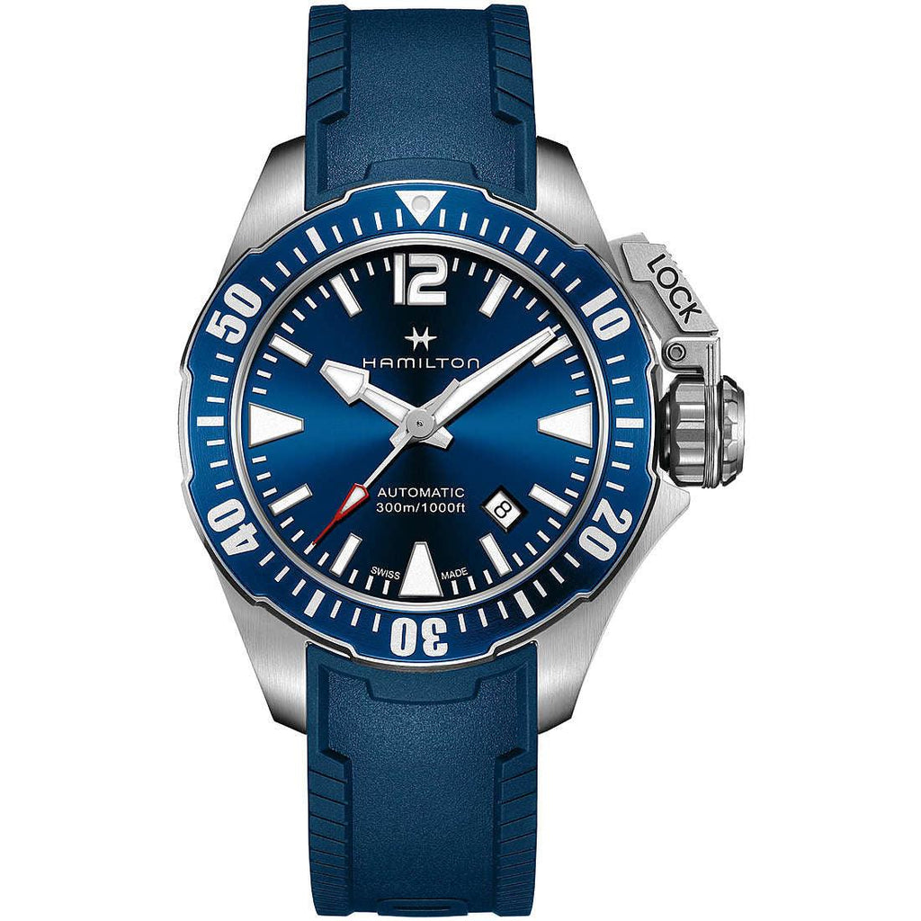 Orologio Meccanico Uomo Hamilton Khaki Navy Frogman H77705345