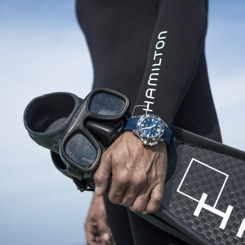 Orologio Meccanico Uomo Hamilton Khaki Navy Frogman H77705345